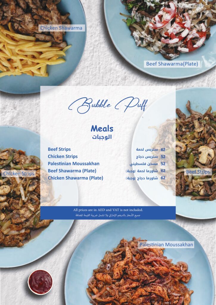 Meals and Beef strips